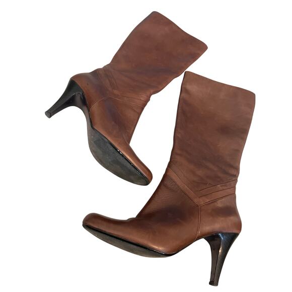 🎉Sean Ling brown leather boots! - Picture 2 of 9